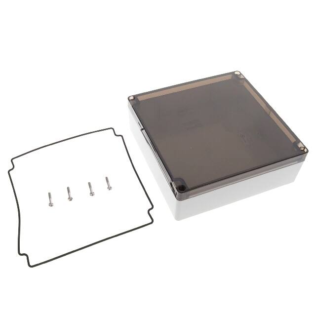 1554W2GYSL BOX PLAS GRY/SM 7.087"LX7.087"W