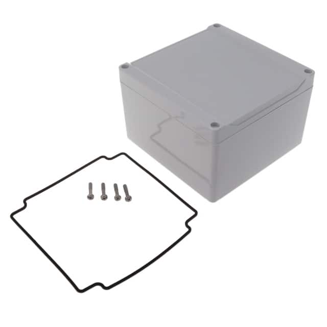 1555QA2GY BOX PLAS GRAY 5.512"L X 5.512"W
