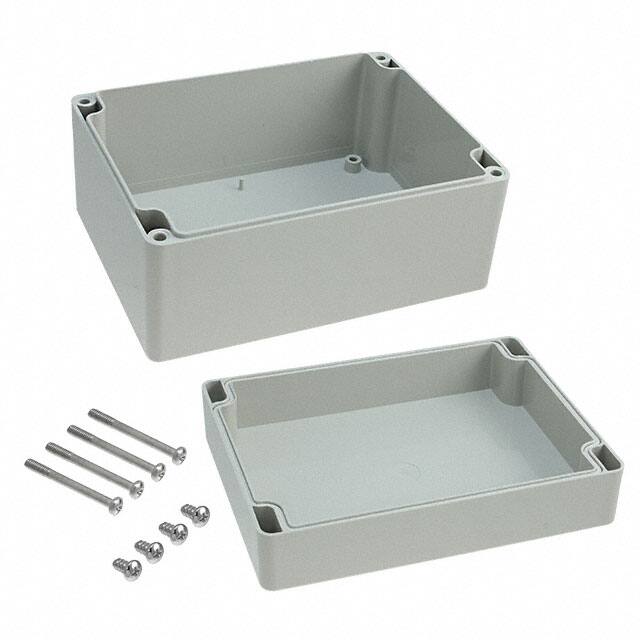 091216090 BOX ABS GRAY 6.299"L X 4.724"W