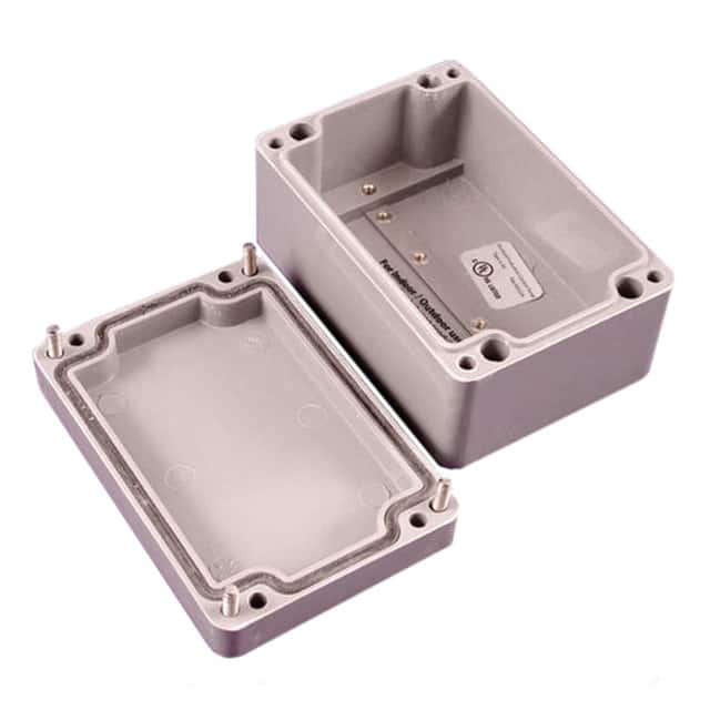 1590ZGRP082 BOX FIBERGLASS GRY 4.33"LX2.95"W