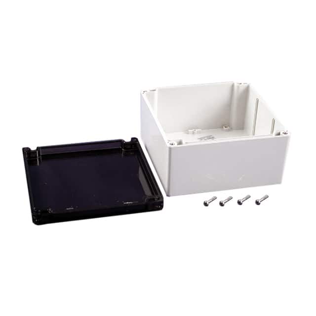 1554S2GYSL BOX PLAS GRY/SM 6.3"L X 6.3"W