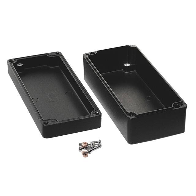1590Z135BK BOX ALUM BLACK 6.890"L X 3.150"W