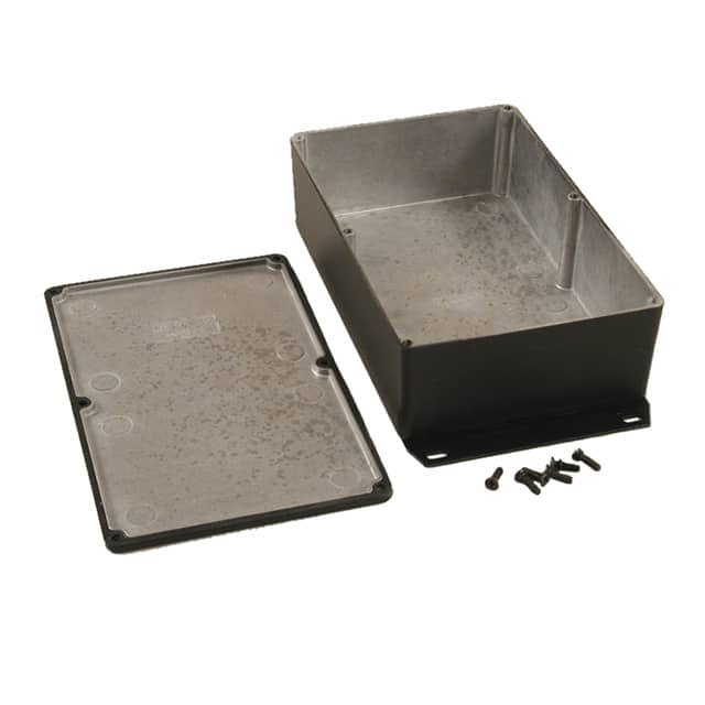 1590WDFBK BOX ALUM BLACK 7.402"L X 4.724"W