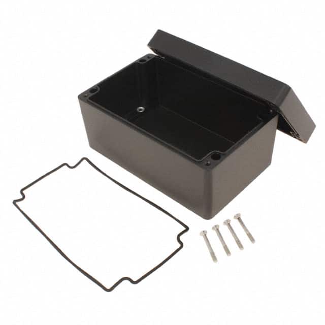 1550Z117BK BOX ALUM BLACK 6.315"L X 3.953"W