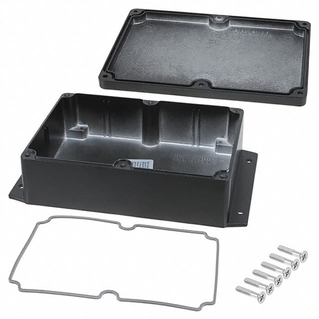 AN-2856-AB BOX ALUM BLACK 6.730"L X 4.760"W