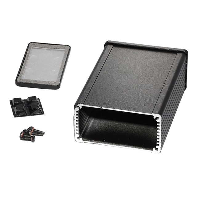 1457K1201EBK BOX ALUM BLACK 5.118"L X 3.425"W
