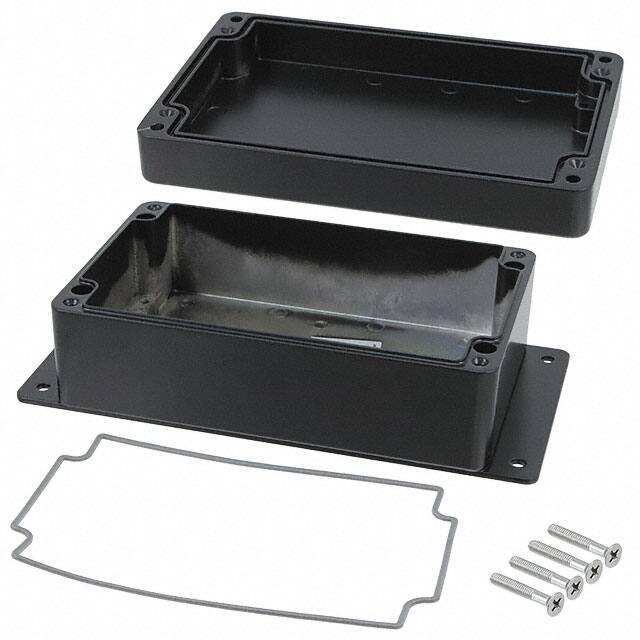 AN-2816-AB BOX ALUM BLACK 6.290"L X 3.930"W