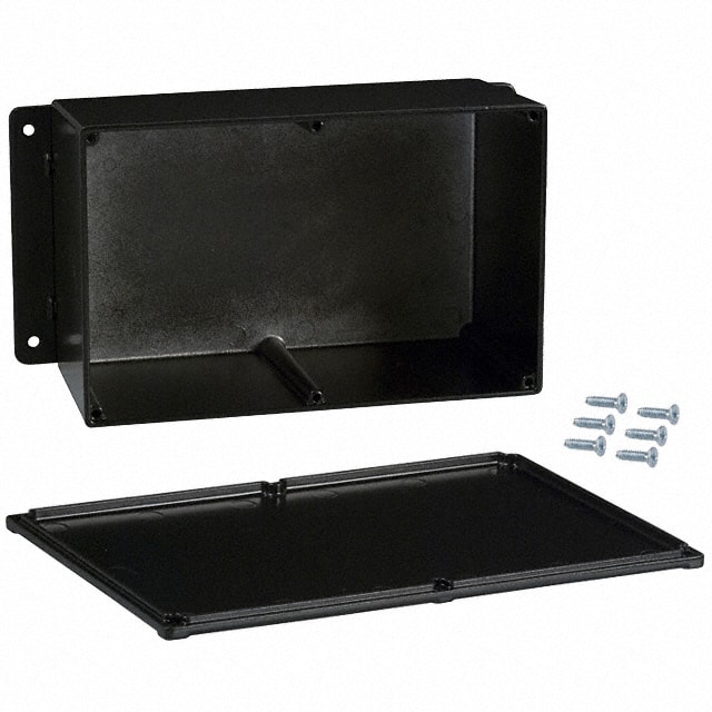 CU-4347-B BOX ALUM BLACK 7.390"L X 4.703"W
