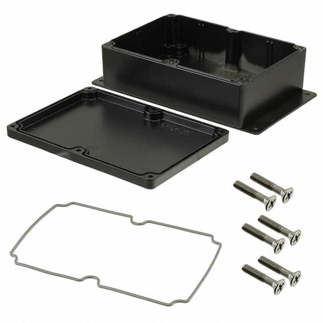 AN-2806-AB BOX ALUM BLACK 6.730"L X 4.670"W