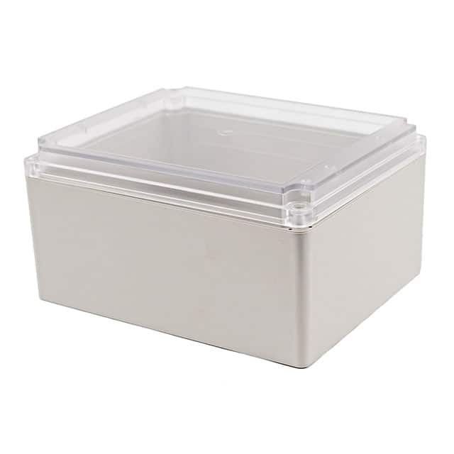 RP1635C BOX ABS GRAY/CLR 10"L X 8.030"W