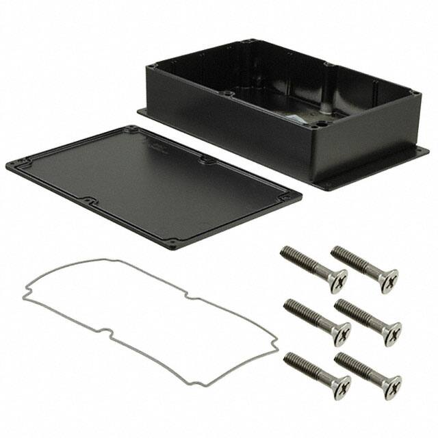 AN-2807-AB BOX ALUM BLACK 8.764"L X 5.758"W