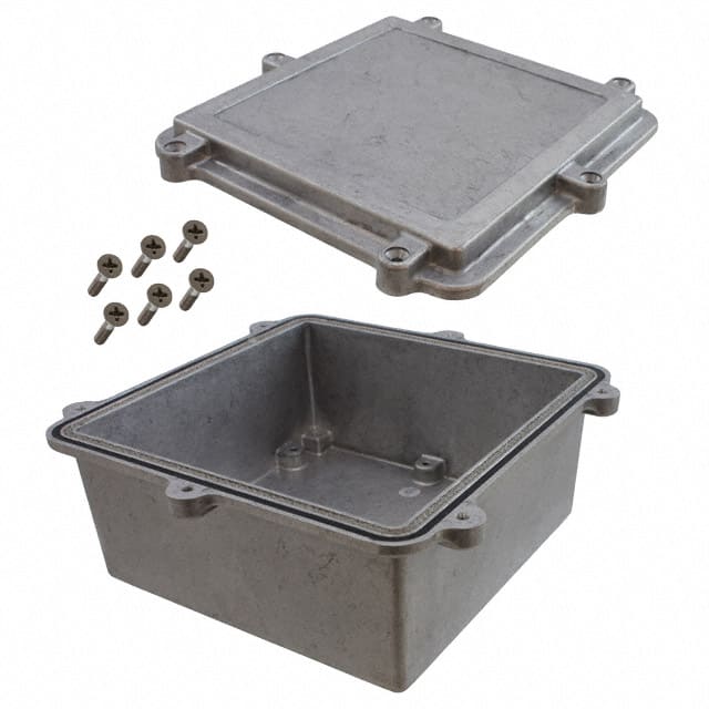 ANS-3827 BOX ALUM NAT 6.378"L X 6.378"W