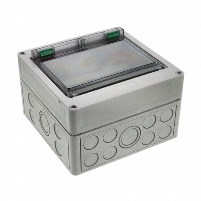 542-408 BOX PLAS GRAY 7.090"L X 7.170"W