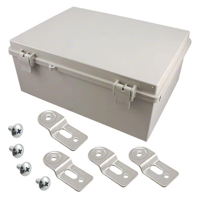 NBF-32126 BOX ABS GRAY 15.740"L X 11.810"W