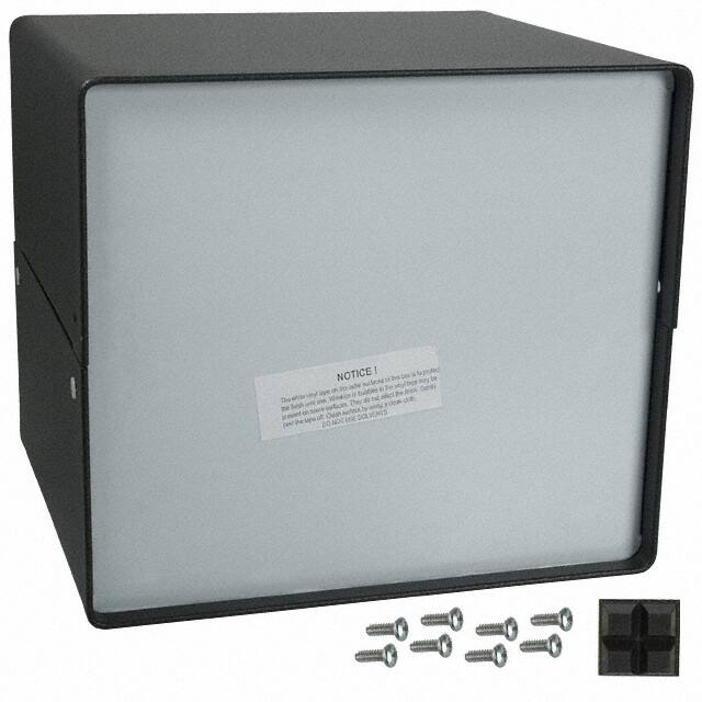 CS-11214-BT CABINET ALUM BLACK 8"L X 9"W