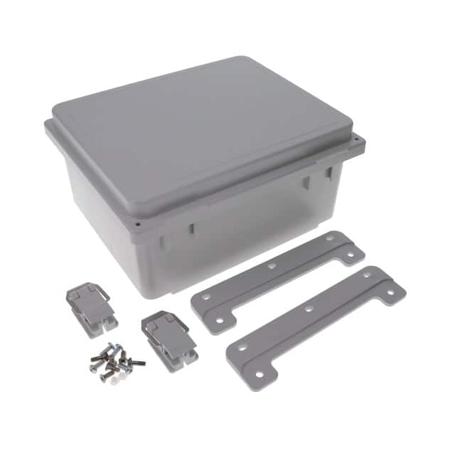 A1084PHC BOX PLAS GRAY 10.118"L X 8.110"W