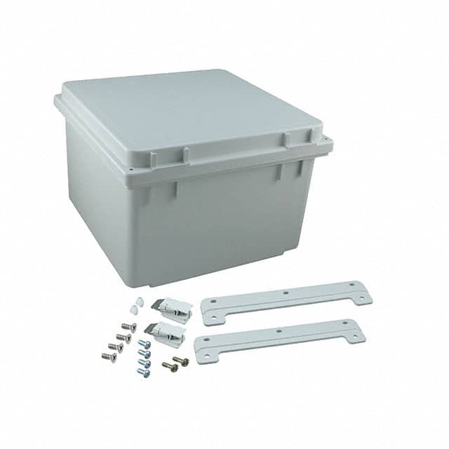 A10106PHC BOX PLAS GRY 10.039"L X 10.039"W