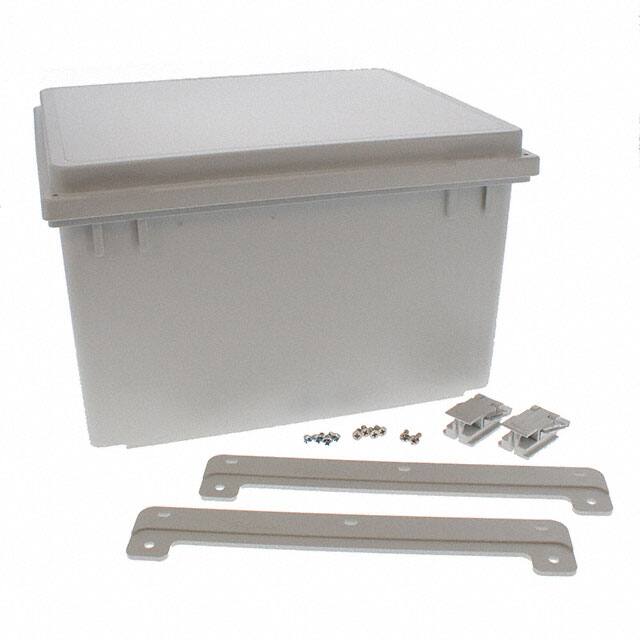 A14128PHC BOX PLAS GRY 14.016"L X 12.008"W