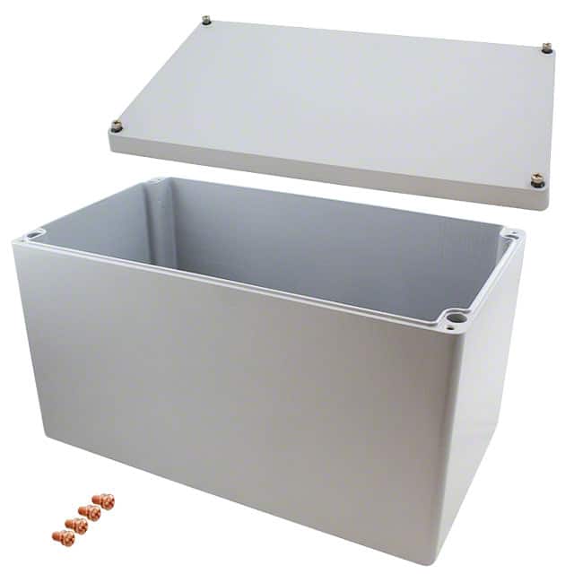 012340230 BOX ALUM GRAY 15.748"L X 9.055"W