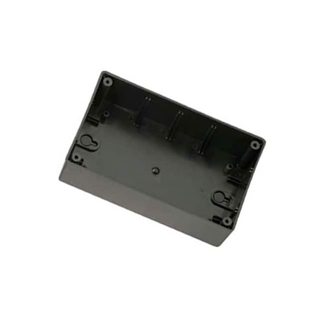 0250 BOX ABS BLACK 6.25"L X 3.75"W