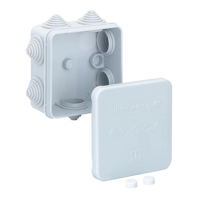322-980 BOX PLAS GRAY 3.350"L X 3.350"W