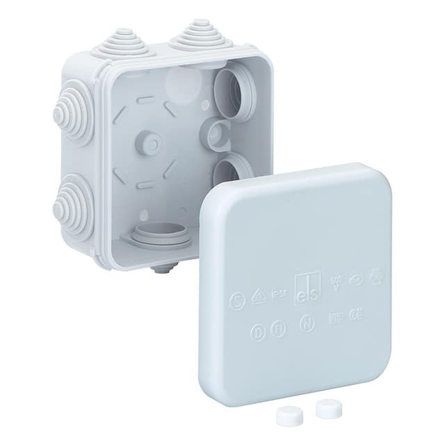 325-990 BOX PLAS GRAY 3.540"L X 3.540"W