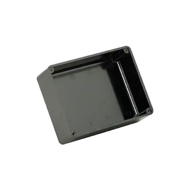 0260-K BOX PLAS BLK 6.830"L X 5.290"W
