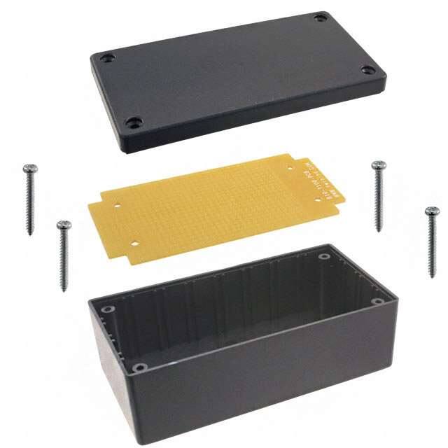 B10-7100 BOX ABS BLACK 4.500"L X 2.300"W