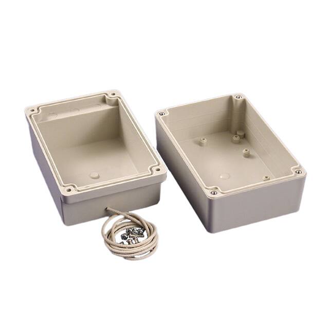 RP1155 BOX ABS GRAY 4.949"L X 3.386"W