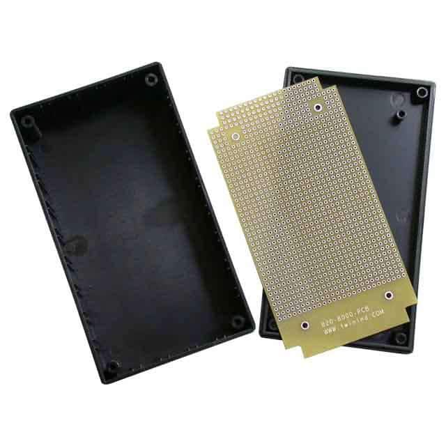 B30-8000 BOX ABS BLACK 6.300"L X 3.700"W