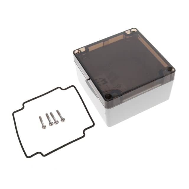 1554L2GYSL BOX PLAS GRY/SM 4.134"LX4.134"W