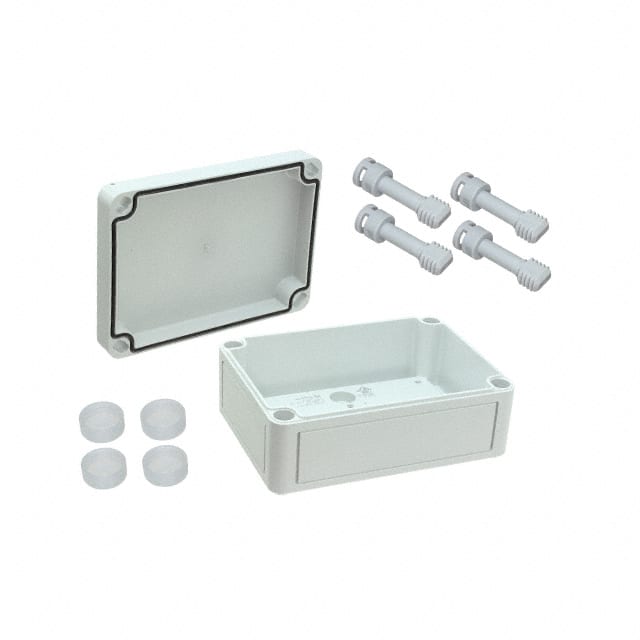 110-909 BOX PLAS GRAY 5.120"L X 3.700"W