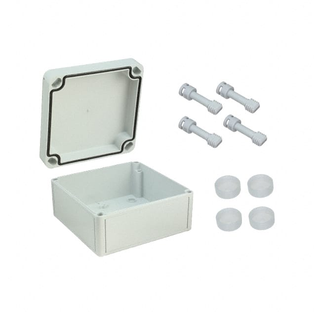 120-405 BOX PC GRAY 5.120"L X 5.120"W