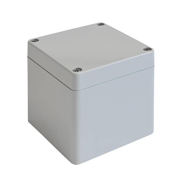 02227000 BOX PLASTIC GRAY 4.8"L X 4.72"W
