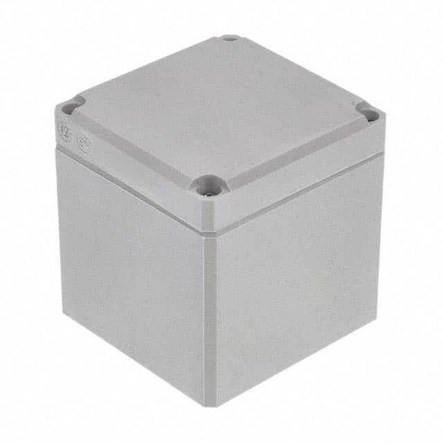 Q889PCD BOX PLAS GRAY 3.150"L X 3.228"W