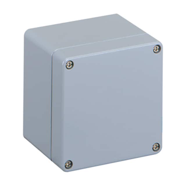 150-008 BOX ALUM SILVER 3.94"L X 3.94"W