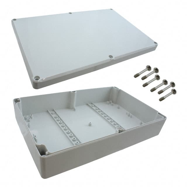 EM 239 BOX PLAS GRAY 9.843"L X 6.299"W