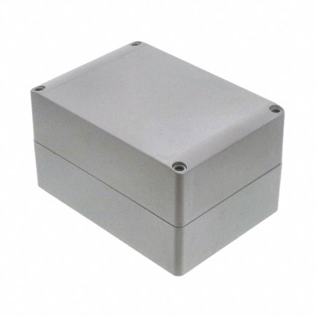 Q181310PCE BOX PLAS GRAY 6.890"L X 4.921"W