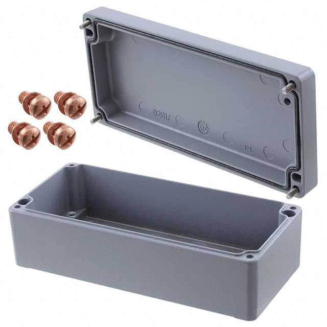 150-010 BOX ALUM SILVER 8.66"L X 4.72"W