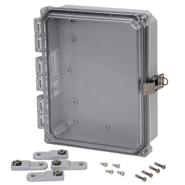 H10082HCLL ENCL PLAS GRY 10.540"L X 8.540"W