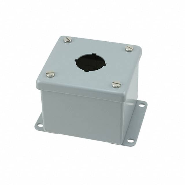 E1PB BOX STEEL GRAY 3.504"L X 3.268"W