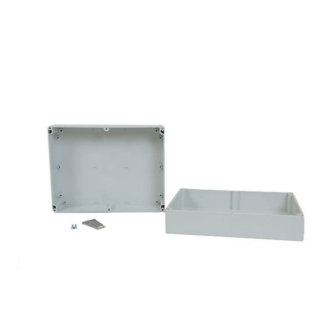02254000 BOX PLASTIC GRAY 11.81"LX9.06"W