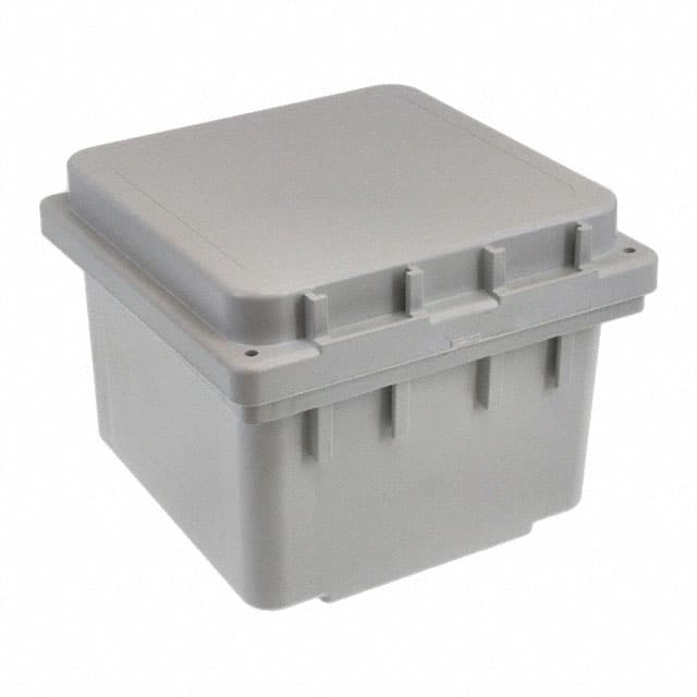 A664PHC BOX PLAS GRAY 6.102"L X 6.102"W