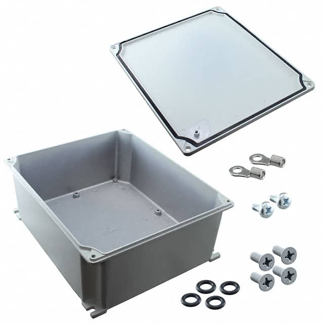 0936040037 BOX ALUM GRY 12.087"L X 10.118"W