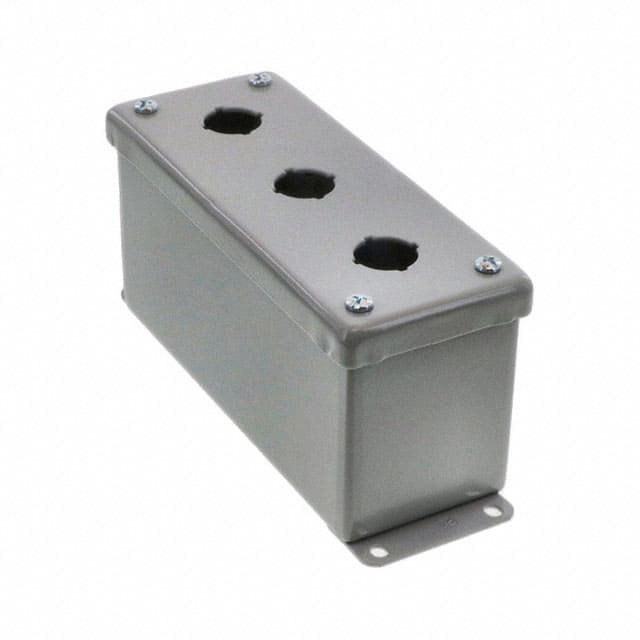 E3PBGXM BOX STEEL GRAY 7.244"L X 2.756"W