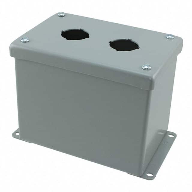 E2PBX BOX STEEL GRAY 5.984"L X 4.016"W