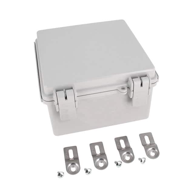 NBF-32310 BOX ABS GRAY 5.900"L X 5.900"W