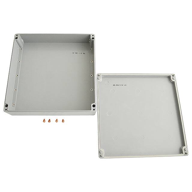 023636090 BOX FIBERGLASS GRY 14.17"X14.17"