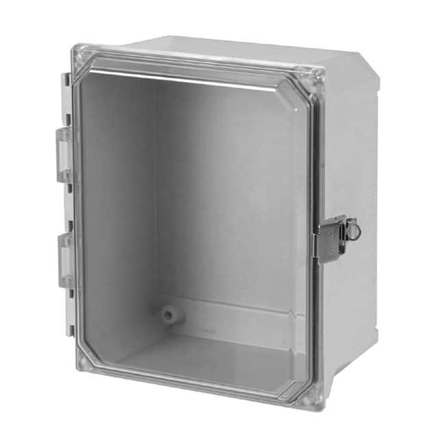 PJU12106CCT BOX PLSTC GRY/CLR 12.5" X 10.72"