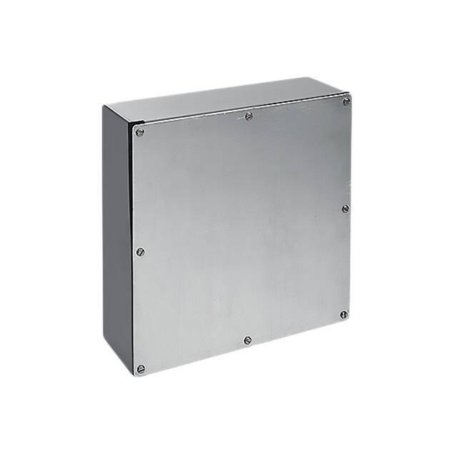 A664GSC BOX STEEL GRY/NAT 5.98"LX5.98"W